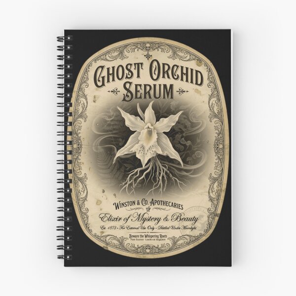 Item preview, Ghost Orchid Serum Vintage Apothecary Label Halloween Witch designed and sold by CF_VintageDesign.