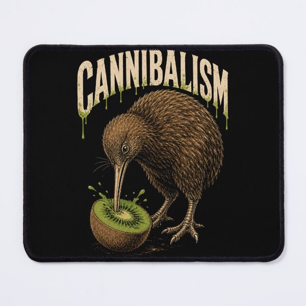 Item preview, Cannibalism – Kiwi Bird Eating Kiwi Fruit designed and sold by FocusedPatterns.