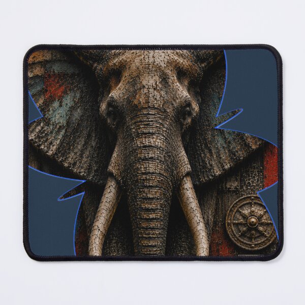 Item preview, Visionary Founder Geometric Elephant Stone Relief Home Office Wall Art Poster designed and sold by SavannaStrikes.