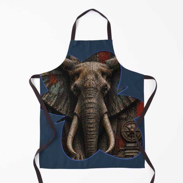 Item preview, Visionary Founder Geometric Elephant Stone Relief Home Office Wall Art Poster designed and sold by SavannaStrikes.