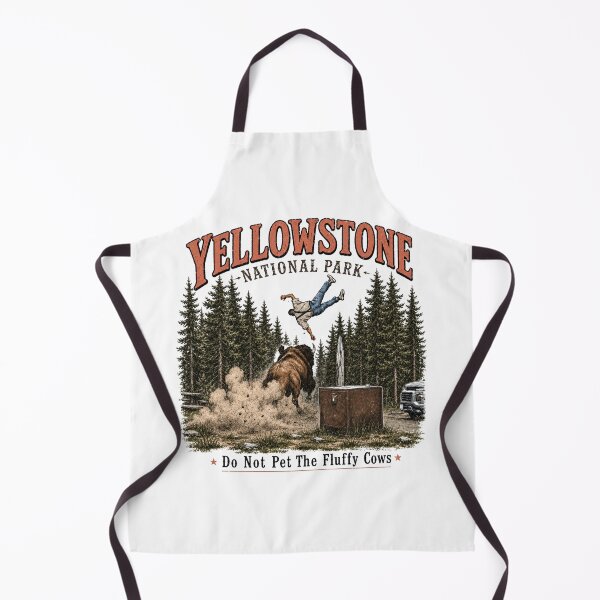 Item preview, Yellowstone Do Not Pet The Fluffy Cows, Funny Bison , National Park designed and sold by EiruDamian.