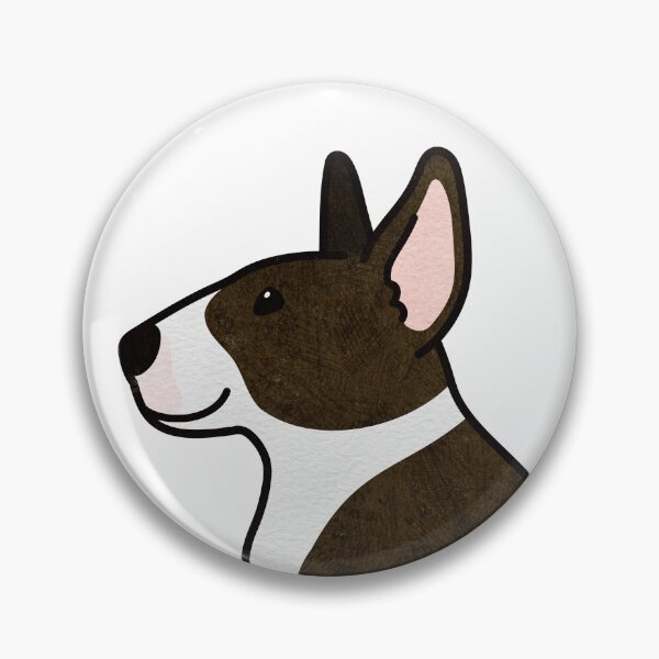 Item preview, Cute dark brown Bull Terrier sitting in side view designed and sold by You Store.