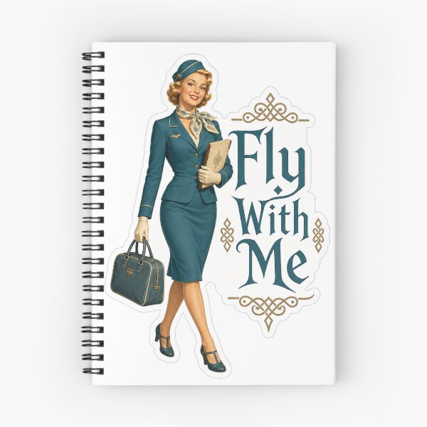 Item preview, Fly With Me Retro Nordic Stewardess designed and sold by darkdesign9.