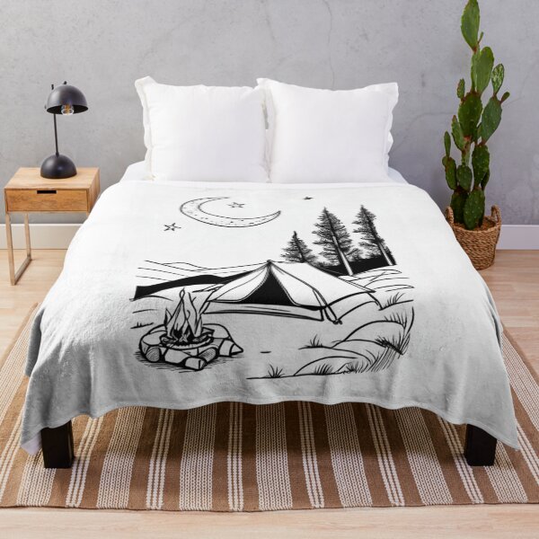 Item preview, Illustration - Camping in Nature, Peaceful Atmosphere designed and sold by Reverso-Design.