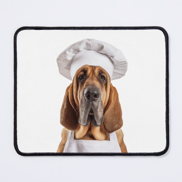 Item preview, Funny Bloodhound Dog Chef Realistic Animal Cooking Humor Art designed and sold by LazyOwlStore.