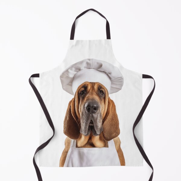 Item preview, Funny Bloodhound Dog Chef Realistic Animal Cooking Humor Art designed and sold by LazyOwlStore.