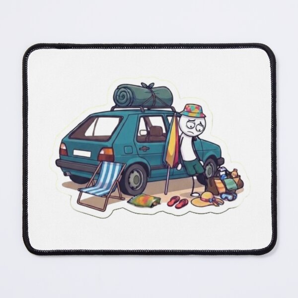 Item preview, Oops Murphy - Summer Beach Fail - Packing Nightmare - Funny Character Graphic designed and sold by oopsmurphy.