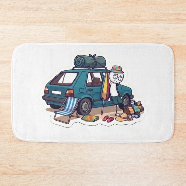 Item preview, Oops Murphy - Summer Beach Fail - Packing Nightmare - Funny Character Graphic designed and sold by oopsmurphy.