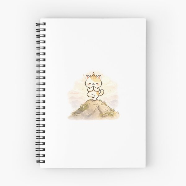 Item preview, Cute Cat Yoga Mountain Aesthetic Kawaii Sticker designed and sold by Chinnibujji.