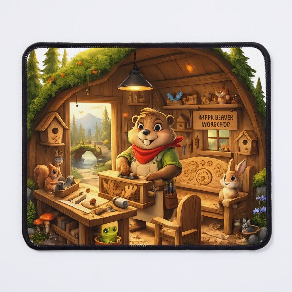 Item preview, Happy Beaver Adventures – Building Woodland Furniture designed and sold by Clothes With Smiling Animals Walt Gral.
