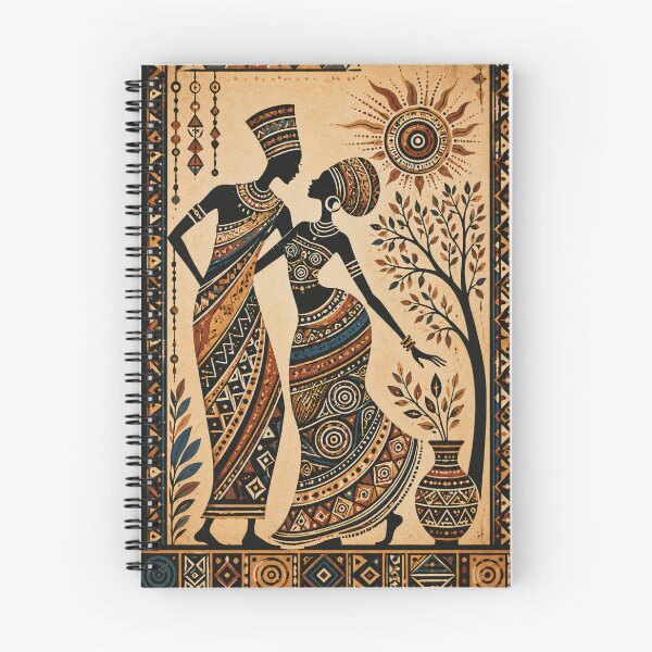Item preview, African Tribal Harmony | Ethnic Couple Folk Art Poster designed and sold by STIC-ART.