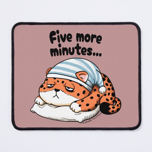 Item preview, Sleepy Leopard Begging for Five More Minutes designed and sold by Moody Critters.