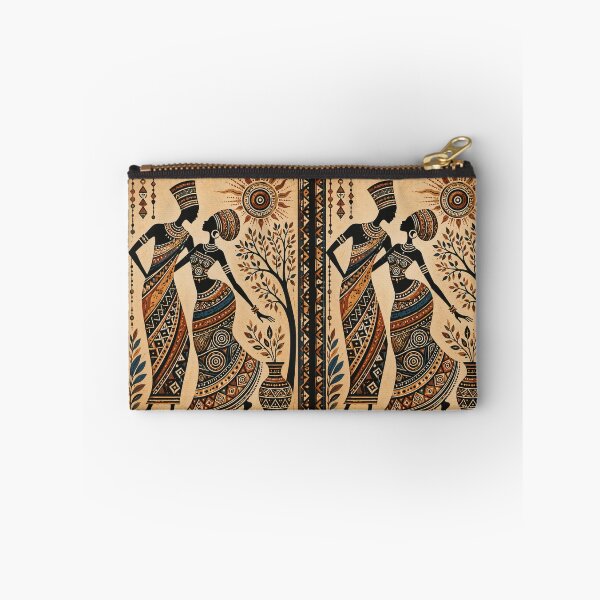 Item preview, African Tribal Harmony | Ethnic Couple Folk Art Poster designed and sold by STIC-ART.
