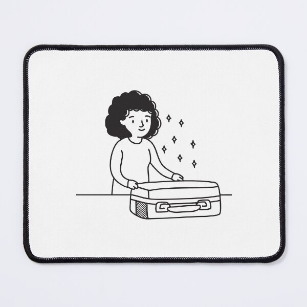 Item preview, Someone unpacking luggage beside the bed designed and sold by rasagamastore.