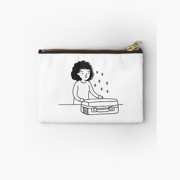 Item preview, Someone unpacking luggage beside the bed designed and sold by rasagamastore.