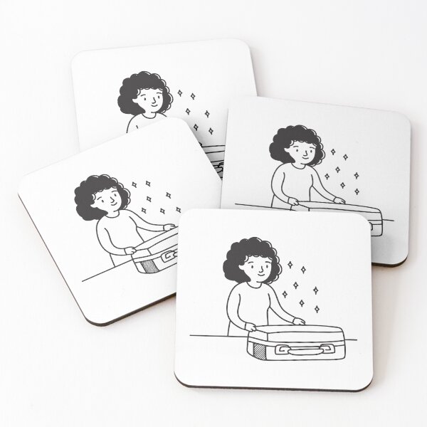 Item preview, Someone unpacking luggage beside the bed designed and sold by rasagamastore.