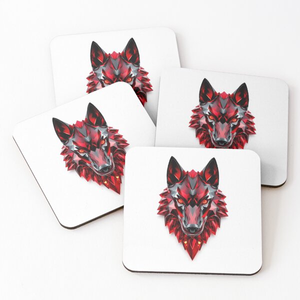 Item preview, Wolf Geometric Crystal - Modern Graphic Art Sticke designed and sold by QuirkThreadsCo.
