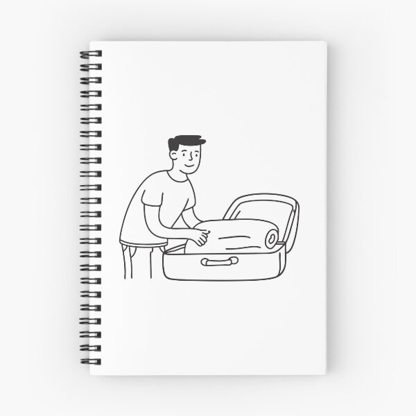 Item preview, A person sorting items from an open suitcase by the bed designed and sold by rasagamastore.