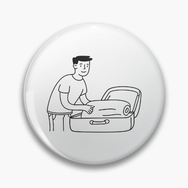 Item preview, A person sorting items from an open suitcase by the bed designed and sold by rasagamastore.