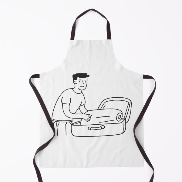 Item preview, A person sorting items from an open suitcase by the bed designed and sold by rasagamastore.