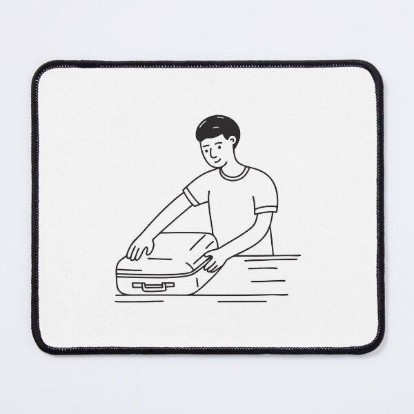Item preview, An individual unpacking a suitcase placed near a bed designed and sold by rasagamastore.