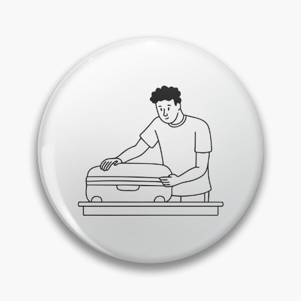 Item preview, A person opening a suitcase next to a bed designed and sold by rasagamastore.