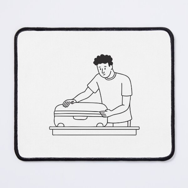 Item preview, A person opening a suitcase next to a bed designed and sold by rasagamastore.