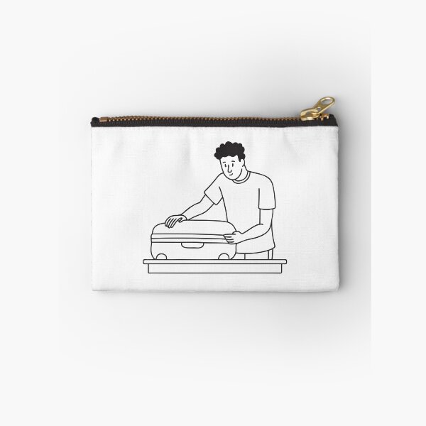 Item preview, A person opening a suitcase next to a bed designed and sold by rasagamastore.