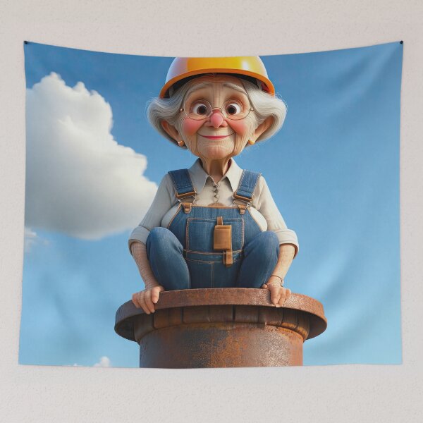 Item preview, Old Fart as a steeple jack designed and sold by Colin Bentham.