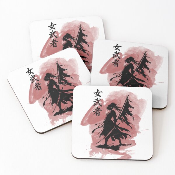Item preview, Japanese Warrior Onna-Bugeisha | Japanese Ink Silhouette designed and sold by AnmForge.