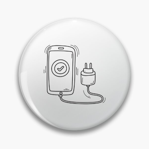 Item preview, A phone displaying a checkmark while charging designed and sold by rasagamastore.