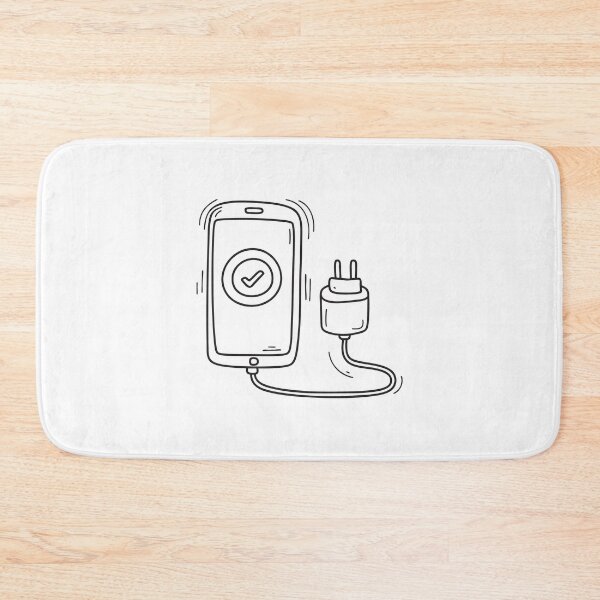 Item preview, A phone displaying a checkmark while charging designed and sold by rasagamastore.