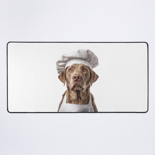 Item preview, Funny Chesapeake Bay Retriever Dog Chef Realistic Animal Cooking Humor Art designed and sold by LazyOwlStore.