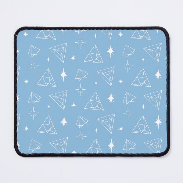 Item preview, Magic Triangles and Stars - Soft Blue designed and sold by prynadd / Alena's Magic Patterns.