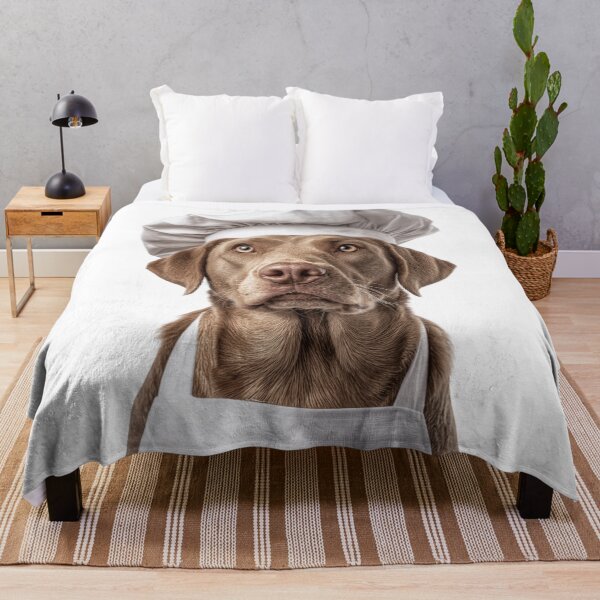 Item preview, Funny Chesapeake Bay Retriever Dog Chef Realistic Animal Cooking Humor Art designed and sold by LazyOwlStore.