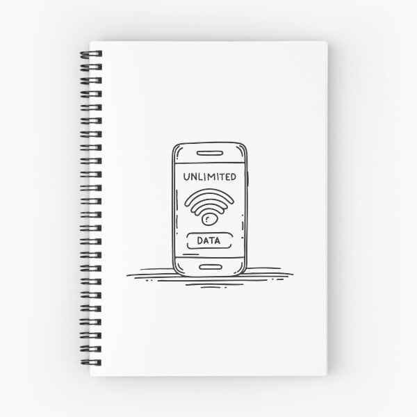 Item preview, A phone screen showing an icon for unlimited data designed and sold by rasagamastore.