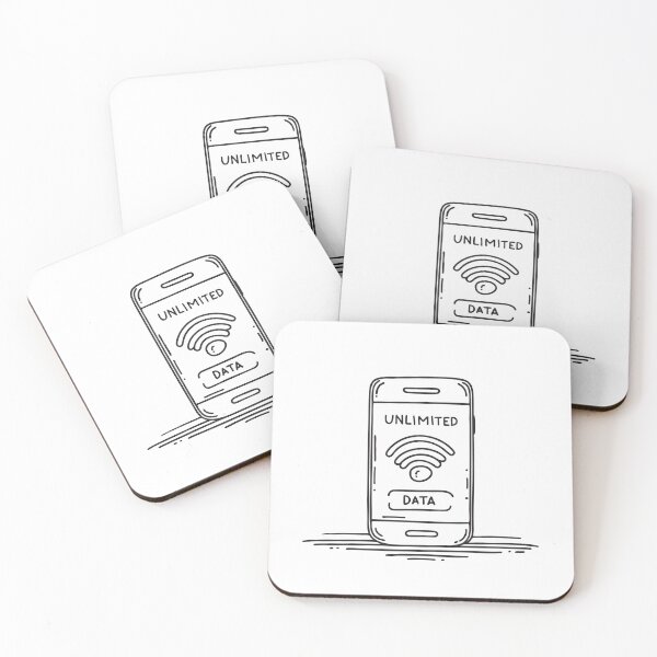Item preview, A phone screen showing an icon for unlimited data designed and sold by rasagamastore.