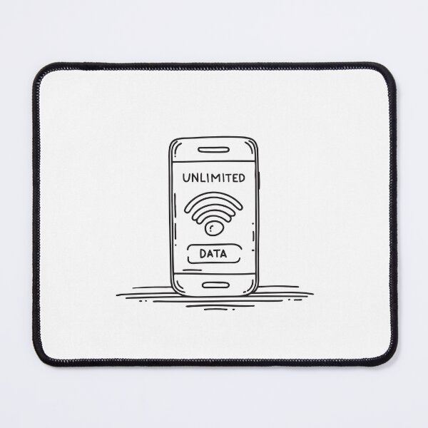 Item preview, A phone screen showing an icon for unlimited data designed and sold by rasagamastore.