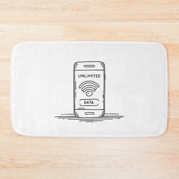 Item preview, A phone screen showing an icon for unlimited data designed and sold by rasagamastore.