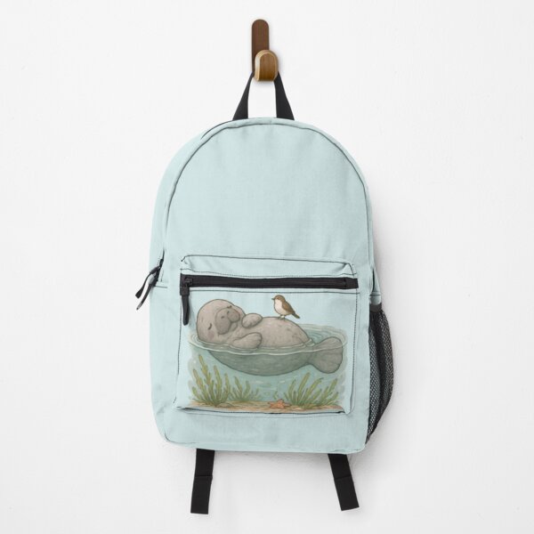 Item preview, Cute Floating Manatee designed and sold by MellowMunchkins.