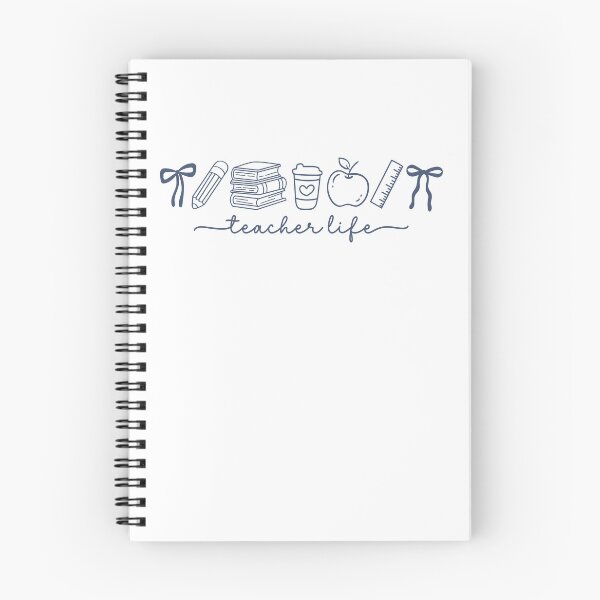 Item preview, Teacher Life Cute Blue Doodle Minimalist Hand Drawn Graphic designed and sold by Thanaphat.