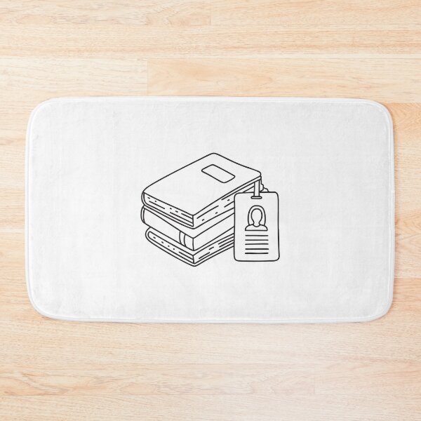 Item preview, Several textbooks stacked next to a university ID card designed and sold by rasagamastore.