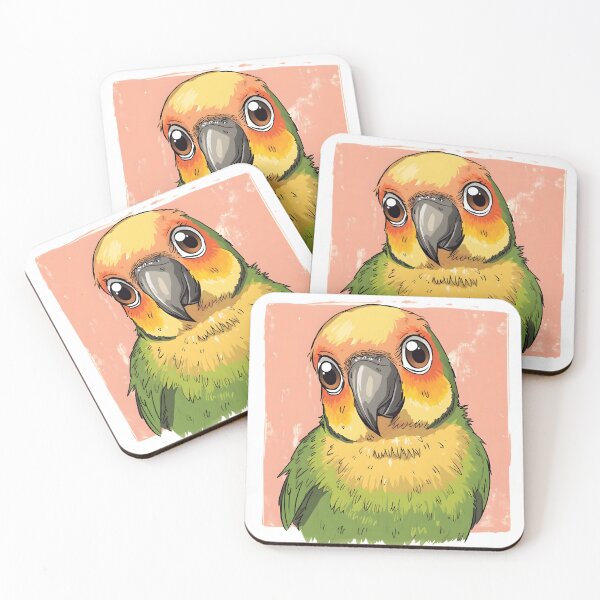 Item preview, Cute Lovebird Sticker | Kawaii Lovebird Illustration | Colorful Parrot Bird Art designed and sold by dreamz-world.