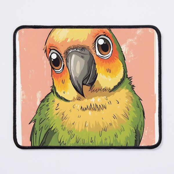 Item preview, Cute Lovebird Sticker | Kawaii Lovebird Illustration | Colorful Parrot Bird Art designed and sold by dreamz-world.