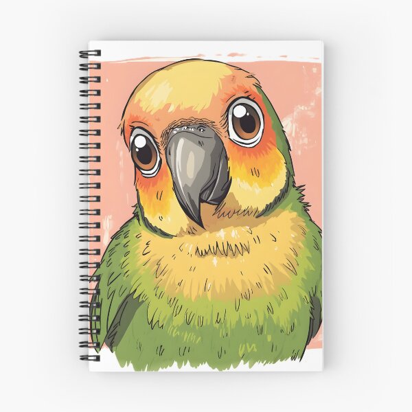 Item preview, Cute Lovebird Sticker | Kawaii Lovebird Illustration | Colorful Parrot Bird Art designed and sold by dreamz-world.