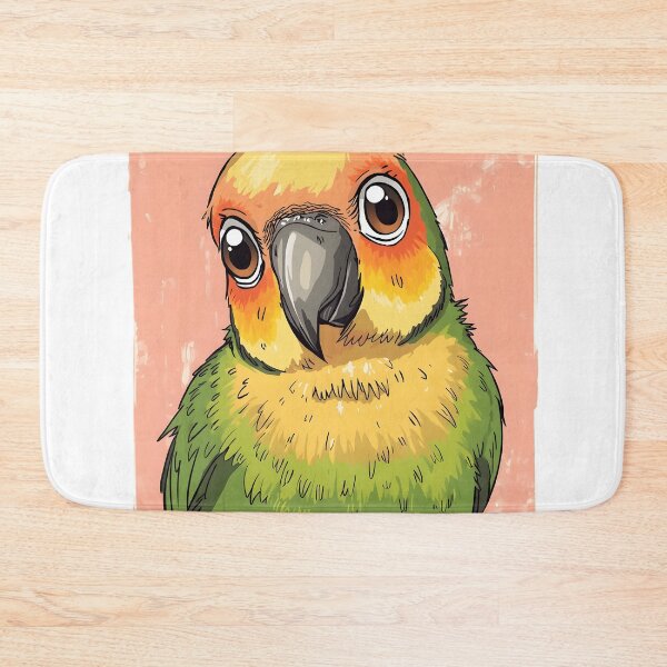 Artikelvorschau, Niedlicher Liebesvogel-Aufkleber | Kawaii-Liebesvogel-Illustration | Farbenfrohe Papageienkunst entworfen und verkauft von dreamz-world.