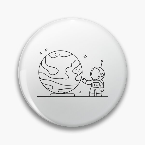 Item preview, A small planet model set next to a miniature astronaut designed and sold by rasagamastore.