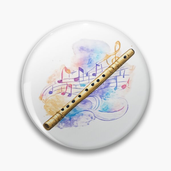 Item preview, Watercolor Flute Music Art Transparent Background | Musical Notes Illustration designed and sold by EdgeSphere.