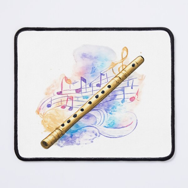 Item preview, Watercolor Flute Music Art Transparent Background | Musical Notes Illustration designed and sold by EdgeSphere.