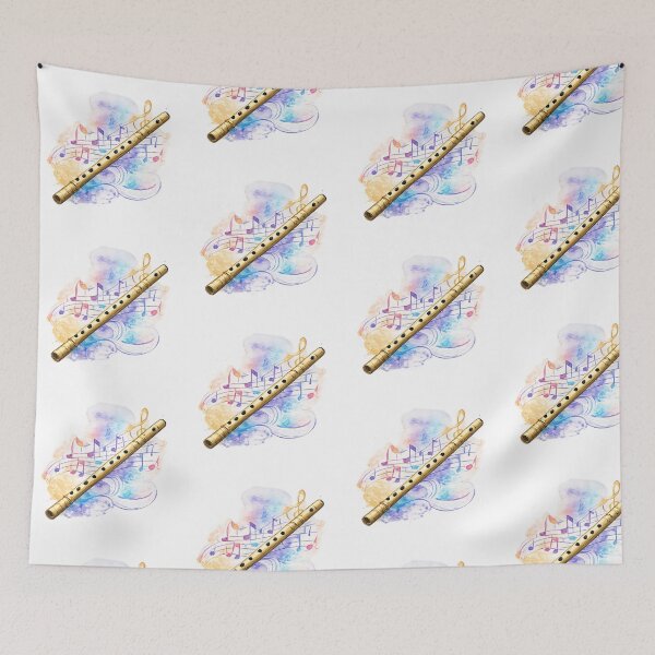 Item preview, Watercolor Flute Music Art Transparent Background | Musical Notes Illustration designed and sold by EdgeSphere.